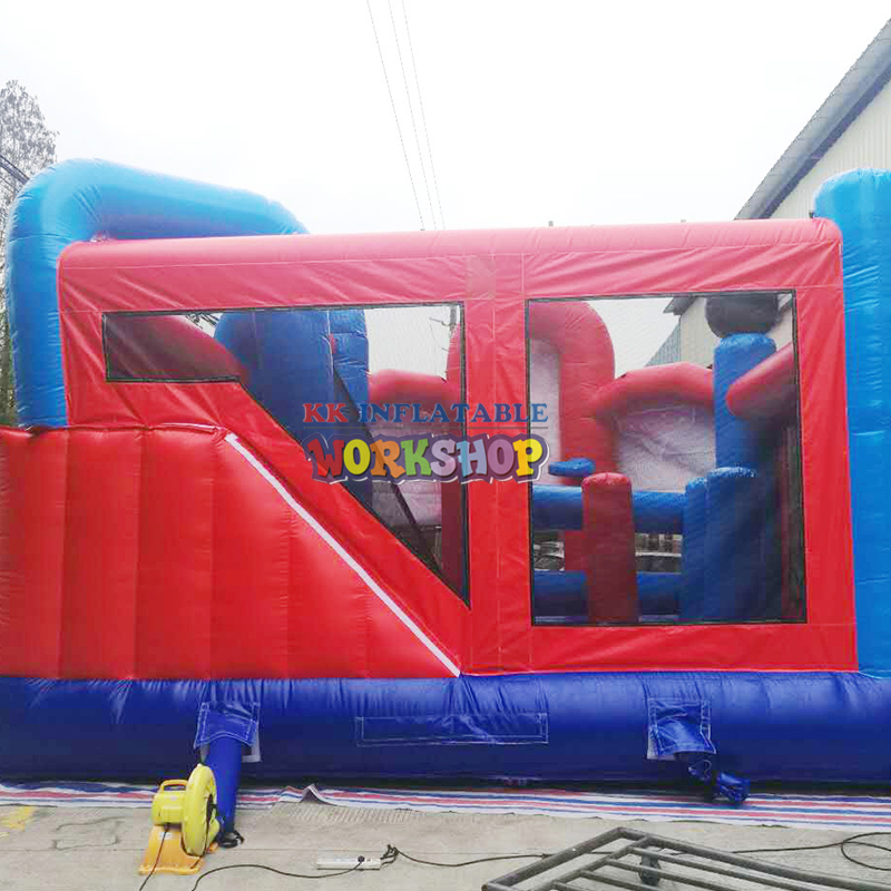 30sqm Commercial Outdoor inflatable castle with slide/ inflatable bounce slide combo for kids