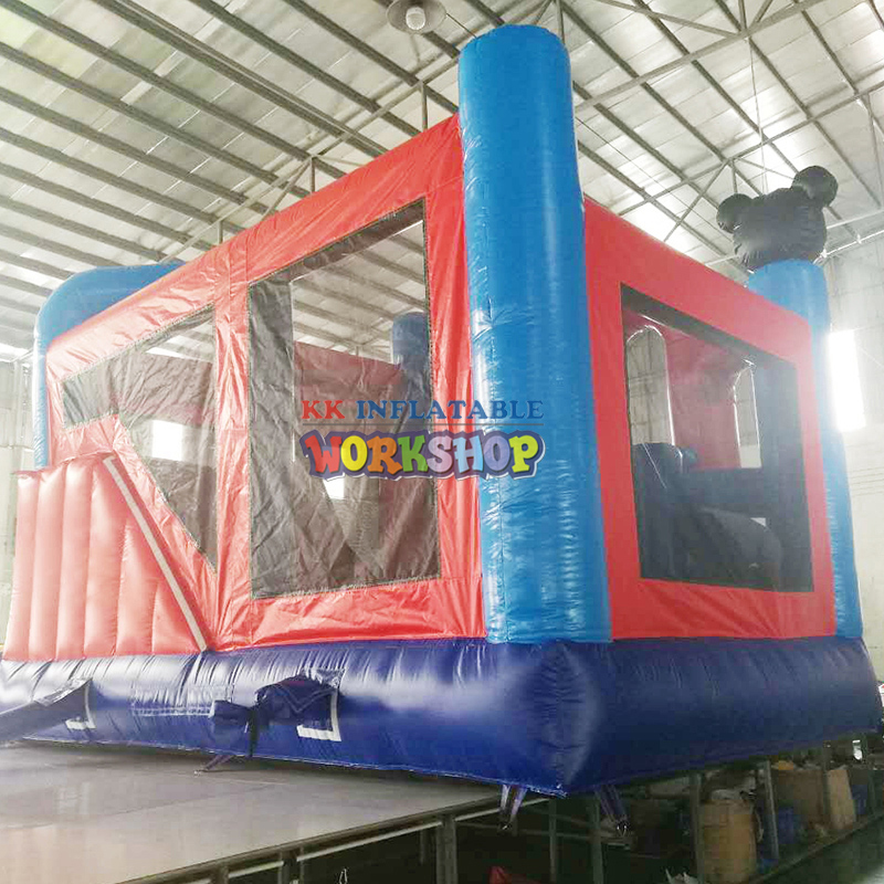 30sqm Commercial Outdoor inflatable castle with slide/ inflatable bounce slide combo for kids