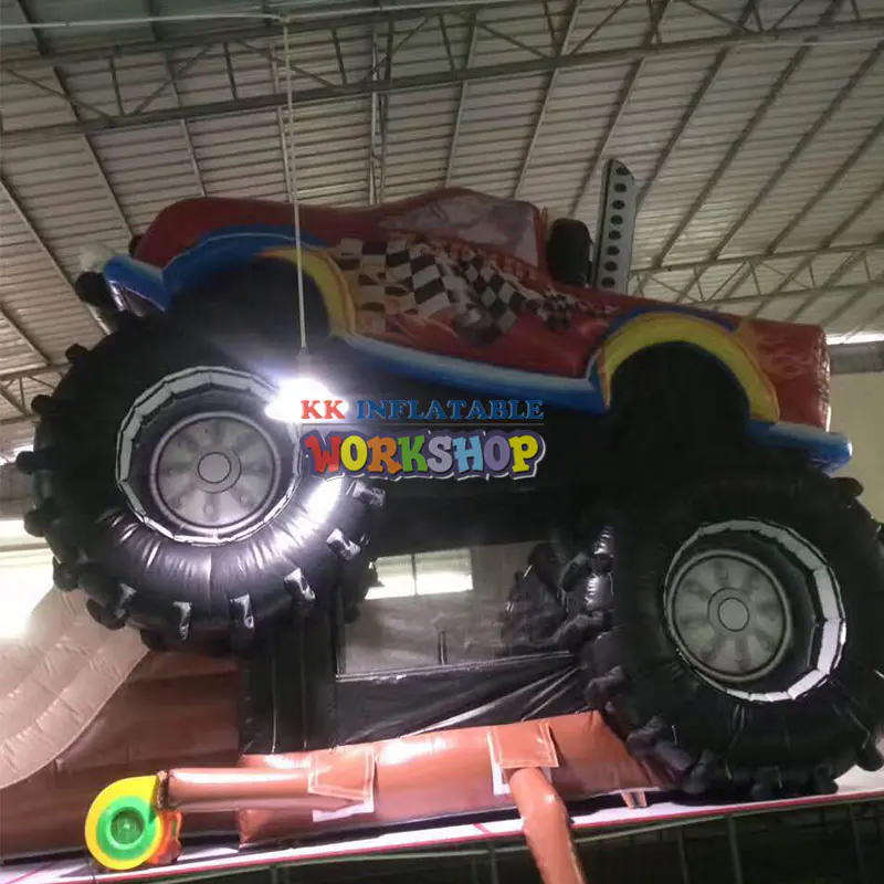 Giant Monster Truck Bouncy Slide Combo, Party Jump Fun Inflatable Slide
