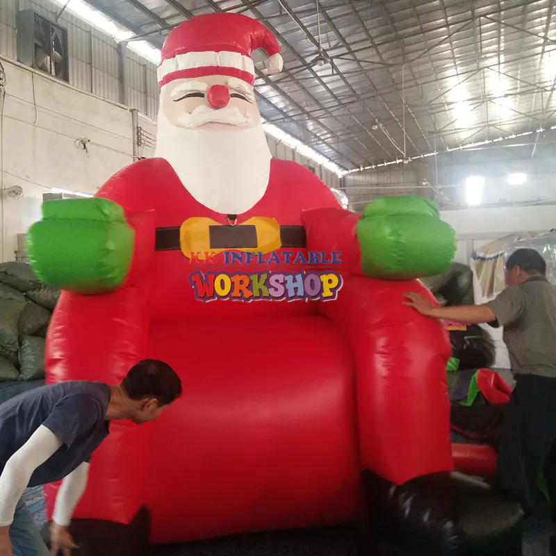 3-13M Sitting style inflatable santa claus cartoon