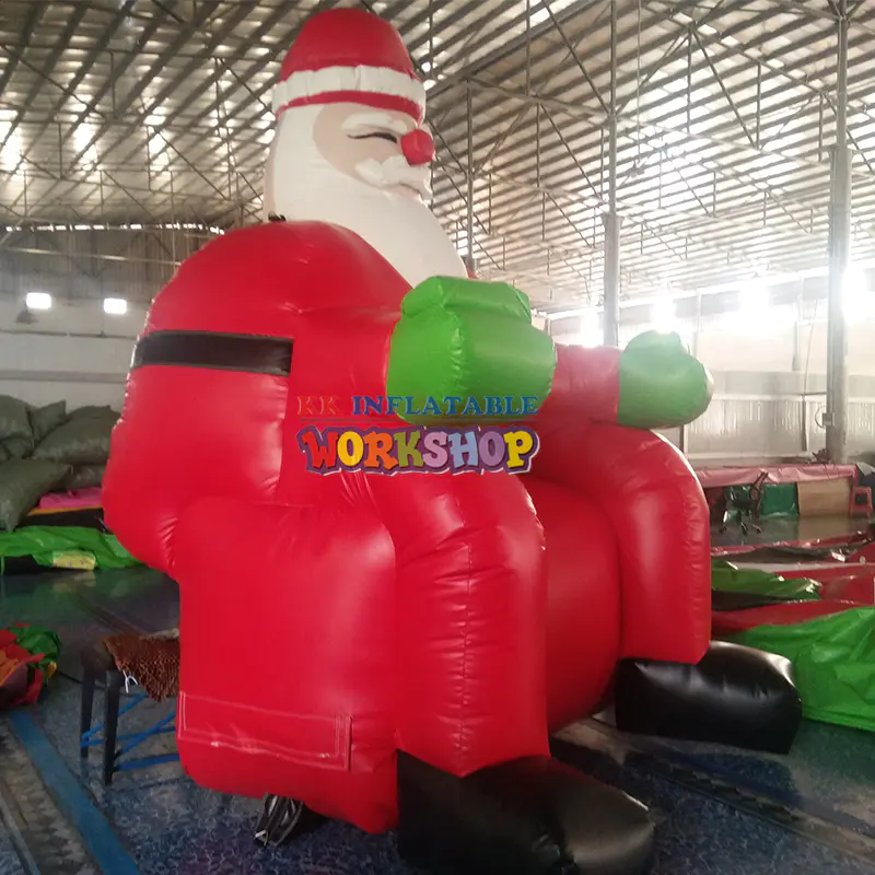 3-13M Sitting style inflatable santa claus cartoon