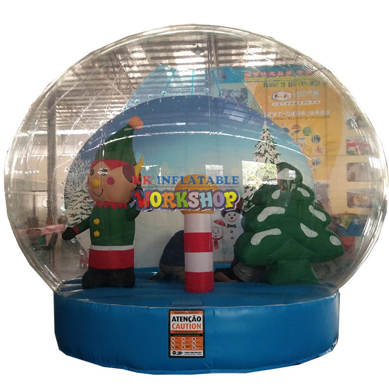 Inflatable Snow Globe For Christmas 3M/10ft Dia Inflatable Human Snow Globe For People Go Inside Christmas Yard Snow Globes