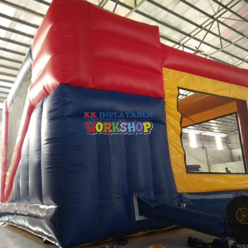 Children's playground inflatable slide trampoline combination play