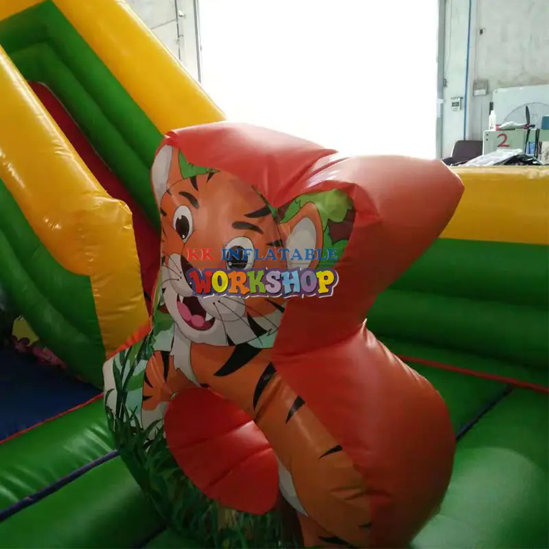 Animal Wild Safari Theme inflatable bouncer bounce house castle slide combo