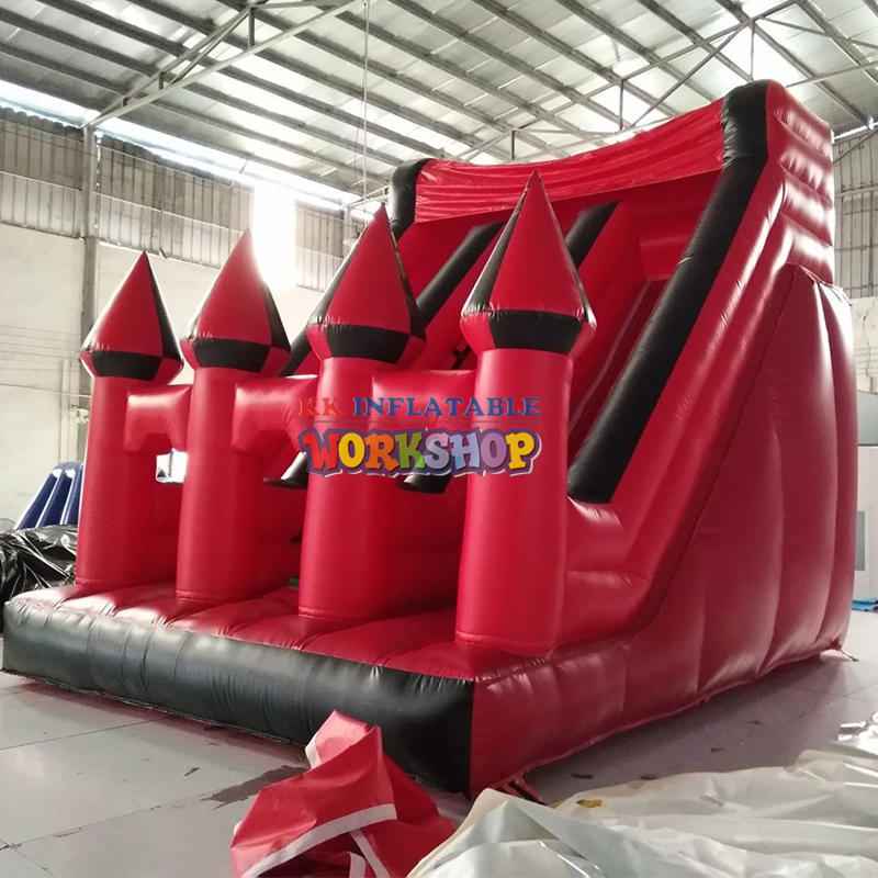 0.55mm PVC tarpaulin inflatable castle slide, indoor smaller bounce slide