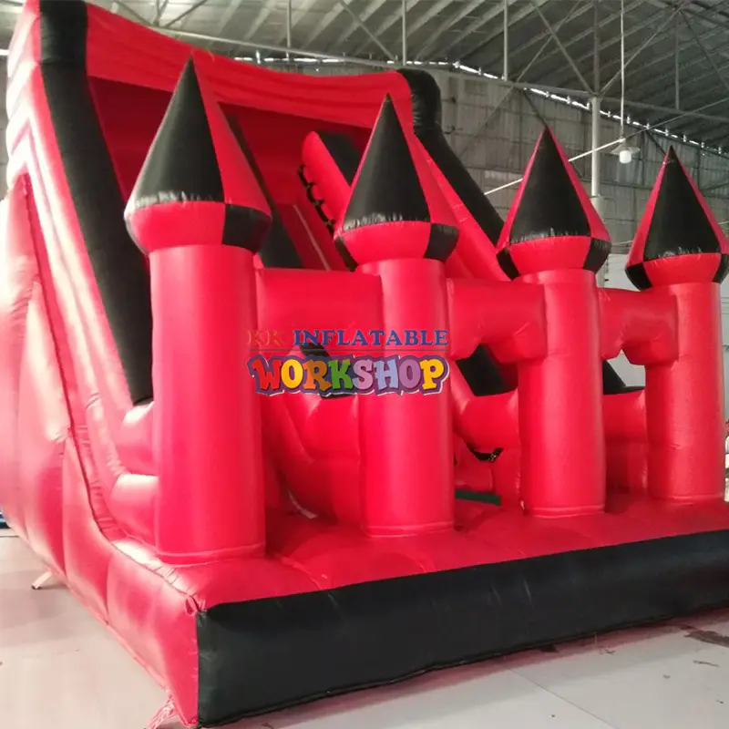 0.55mm PVC tarpaulin inflatable castle slide, indoor smaller bounce slide