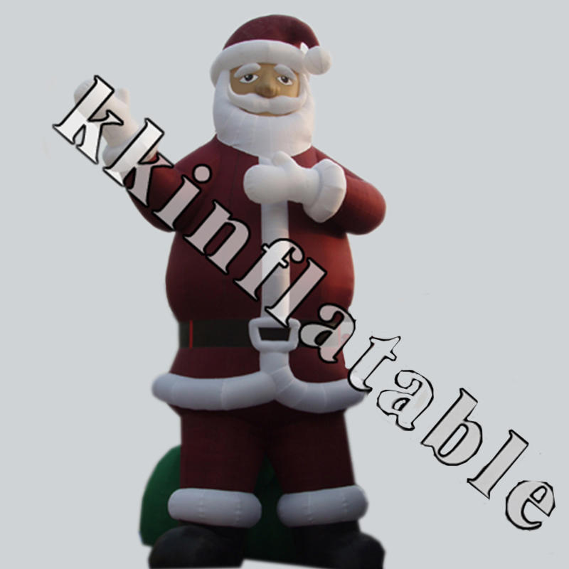 inflatable Santa Claus with logo