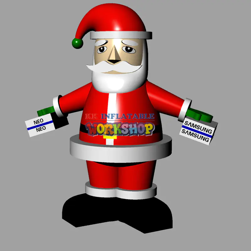 Inflatable Santa Claus model for Christmas party