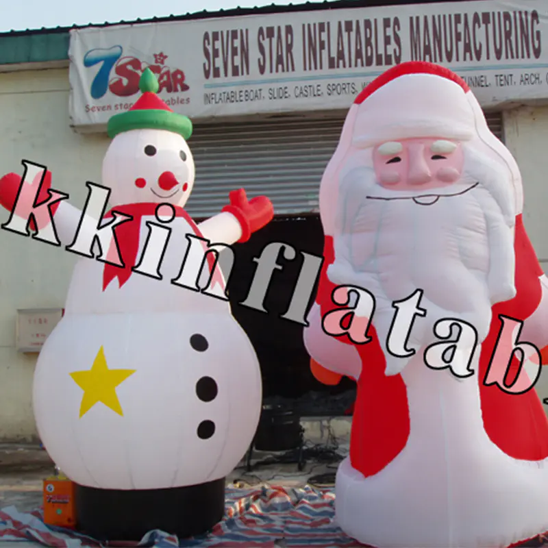 inflatable Christmas model Santa Claus, snowman, Christmas tree, house