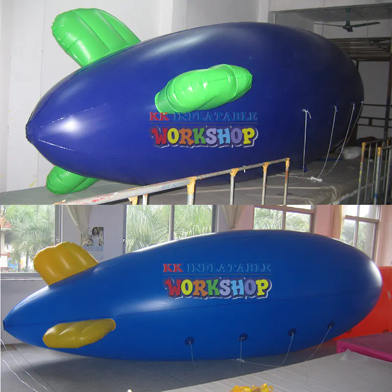 inflatable zeppelin helium blimp with logo