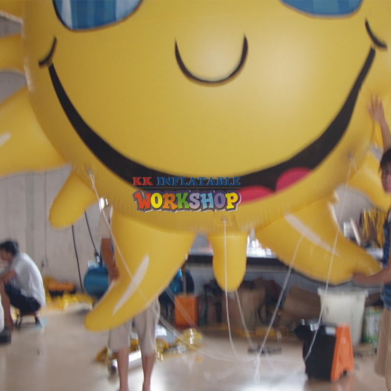 flying outdoor Inflatable sun balloon Advertising