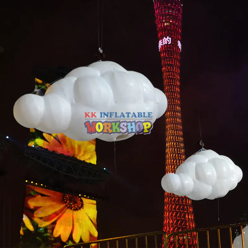 led lighting inflatable cloud party hanging used in advertisement