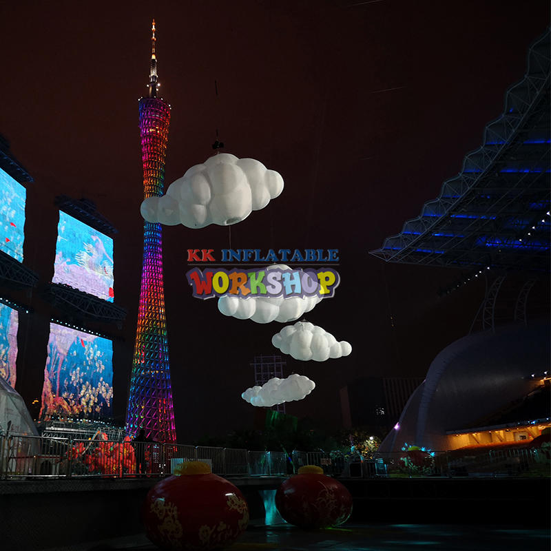 led lighting inflatable cloud party hanging