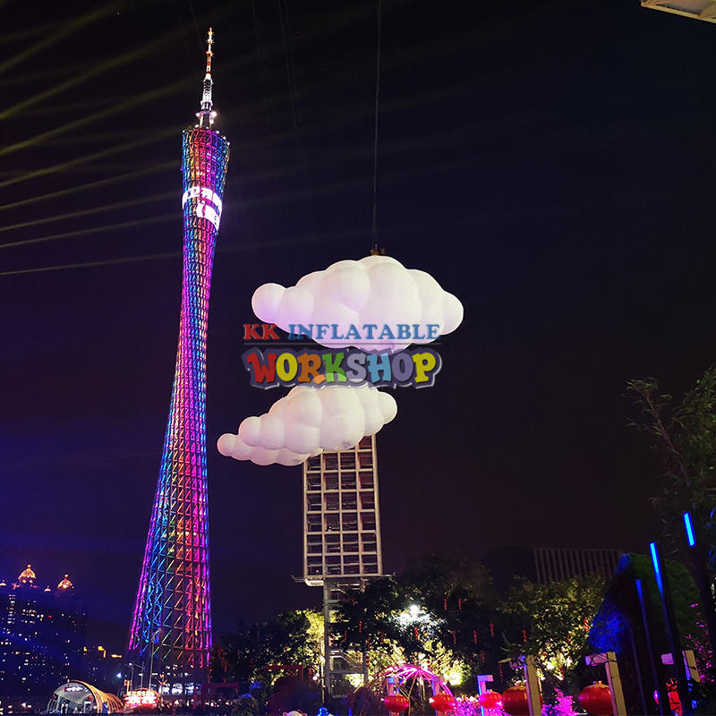 led lighting inflatable cloud party hanging