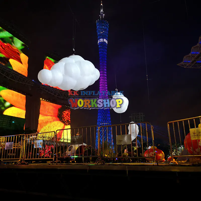 led lighting inflatable cloud party hanging used in advertisement