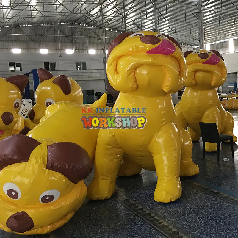 Air freight to door 6m tall giant inflatable dog cartoon
