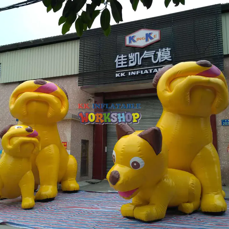 Adorable, Portable, Easy-to-Use advertisement Inflatable Dogs!