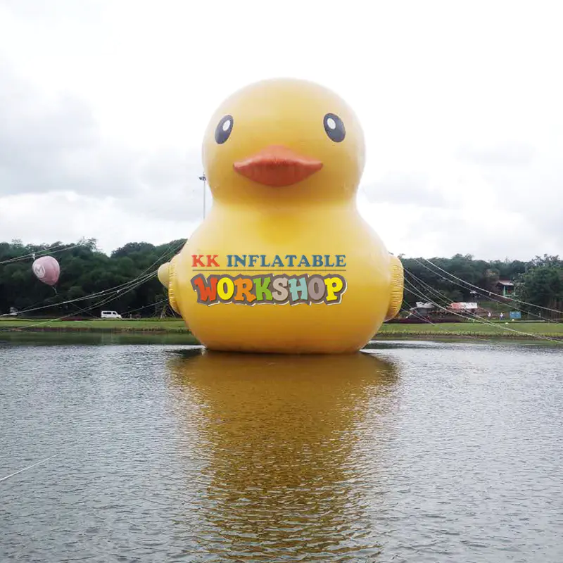 33ft Outdoor Giant Inflatable Promotion Yellow Rubber Duck Floats Pool Lake
