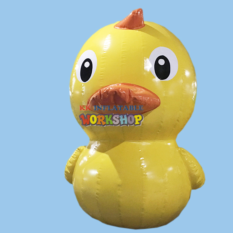 big inflatable yellow cartoon duck