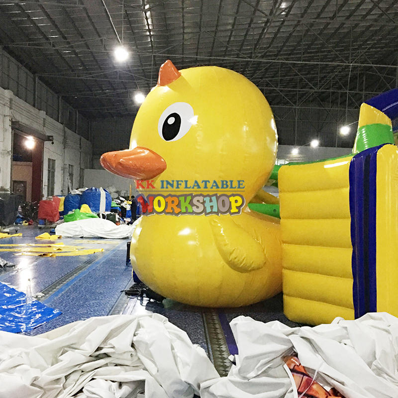 big inflatable yellow cartoon duck