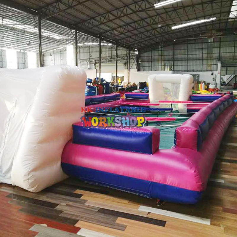 Popular Inflatable Table Football Field , Giant Outdoor Inflatable Human Table Football Games For Rentals