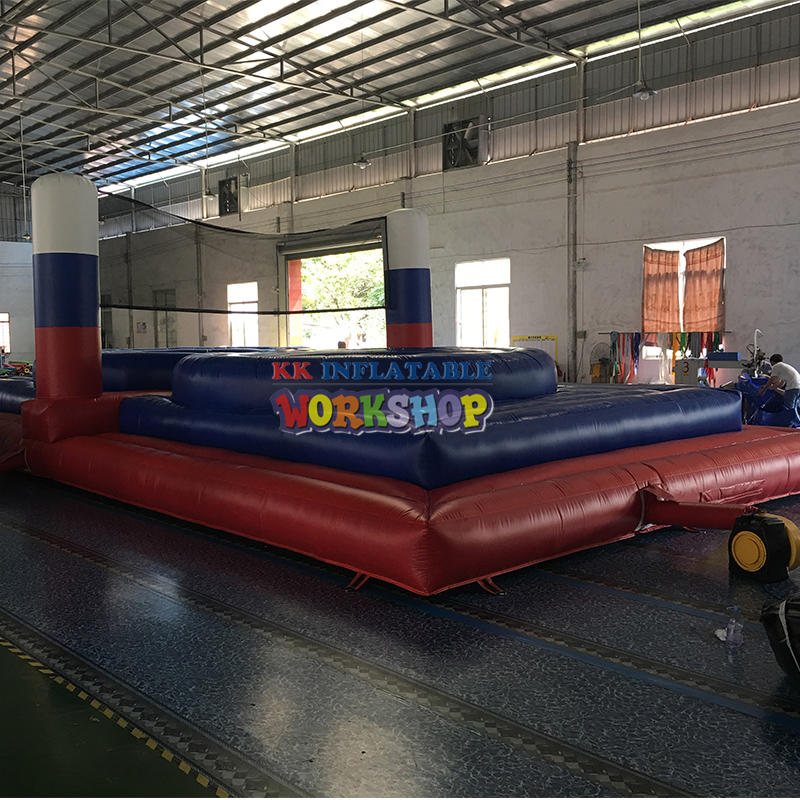 PVC Inflatable Beach Volleyball Field Bouncy Volleyball Court With Jumping Trampoline