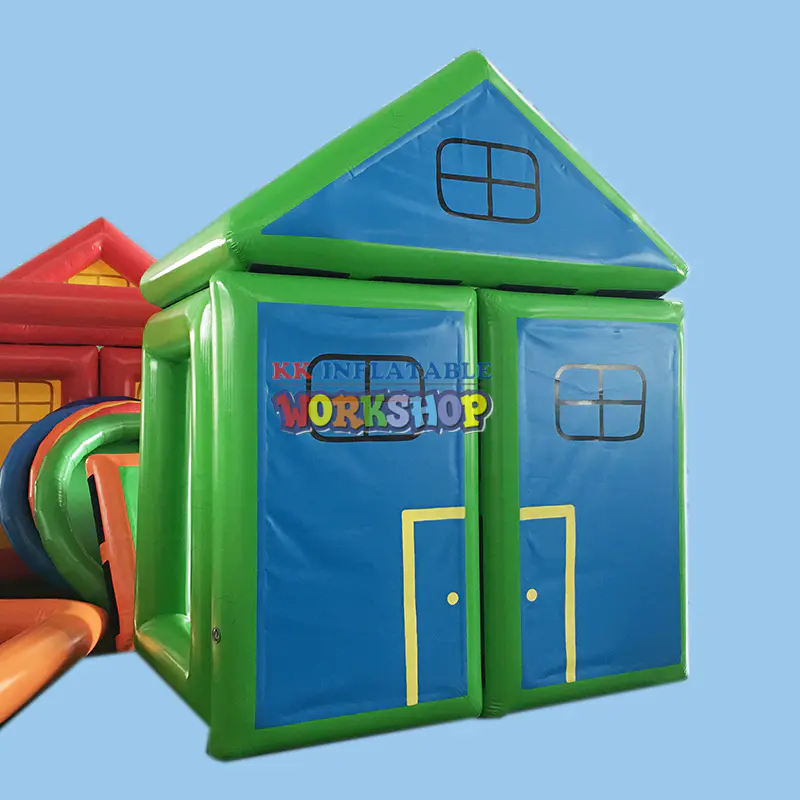 Custom inflatable stitching assembly house