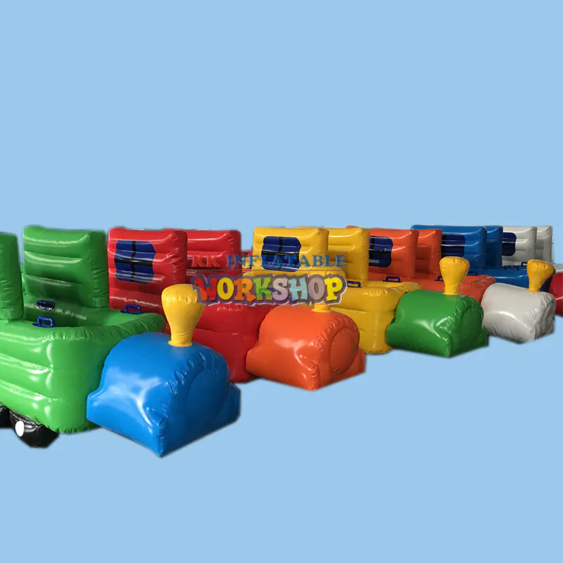 Color inflatable train children's toys