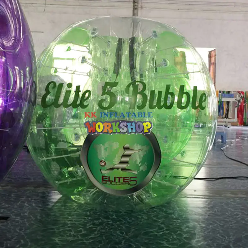 1.5m Human Body Soccer Ball Bubble Football PVC Inflatable Bumper Ball Outdoor Clear,Light Green,Purple Colorful Option