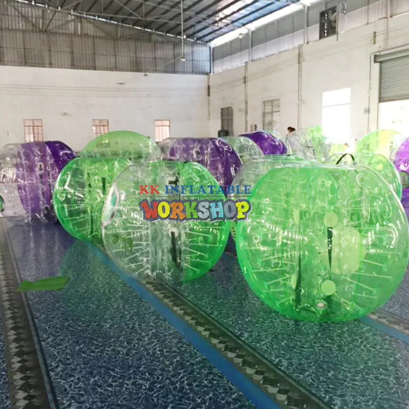 1.5m Human Body Soccer Ball Bubble Football PVC Inflatable Bumper Ball Outdoor Clear,Light Green,Purple Colorful Option