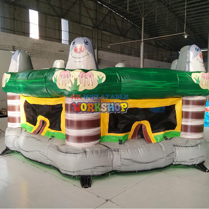 Outdoor carnival team building giant human whack-A-mole inflatable games sport