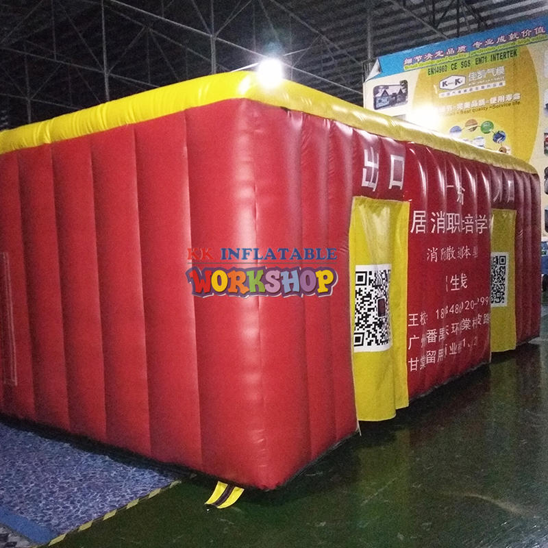 inflatable fire safety tent