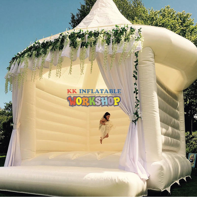 Home Used Commercial Jumping Inflatable Wedding Bouncer White Bounce House