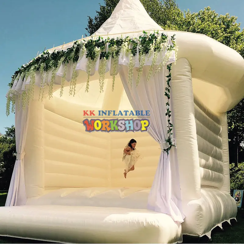 Home Used Commercial Jumping Inflatable Wedding Bounce White Bounce House