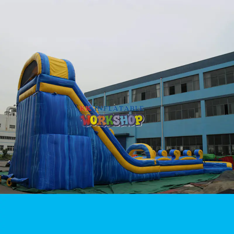 Outdoor Large Brainstorm inflatable Water Slide Slip N Slide with Pool