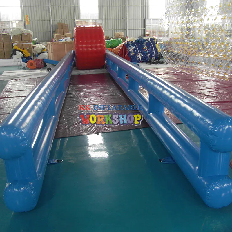 Inflatable Zorb Ball Race Track PVC go kart racing track for sporting party