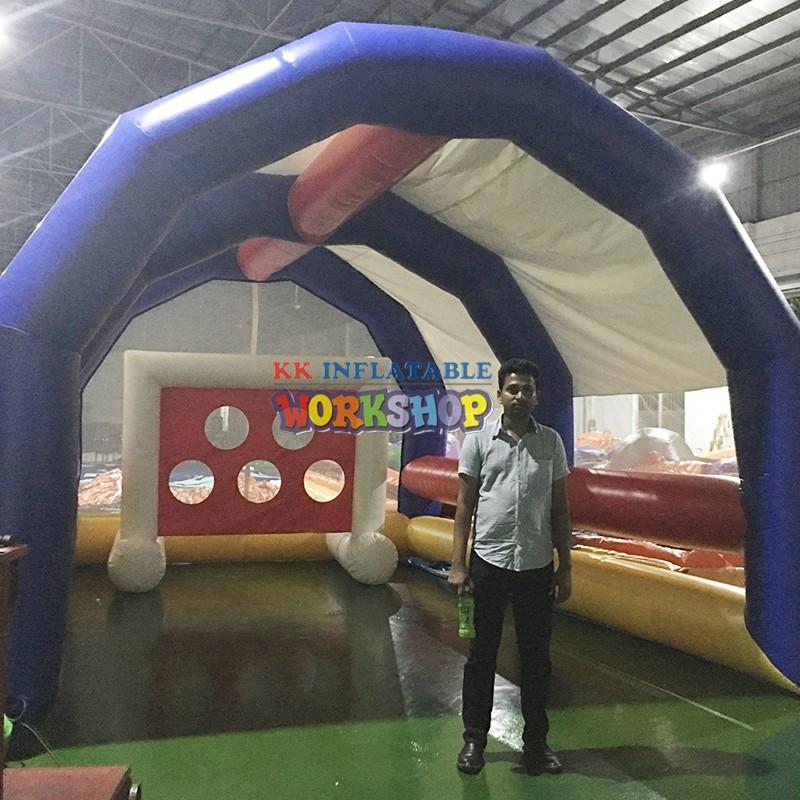 KK INFLATABLE quality kids climbing wall trampoline for paradise