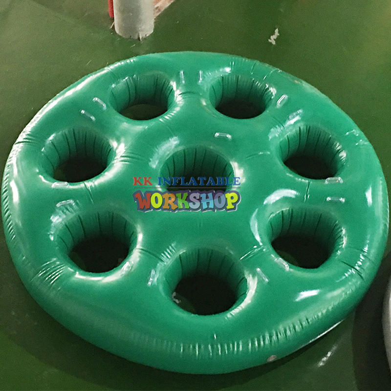 OEM PVC Tarpaulin Inflatable Running Sport Games With Many Round Hole Obstacles