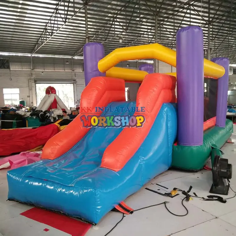 customized bouncy slide fire truck shape supplier for paradise