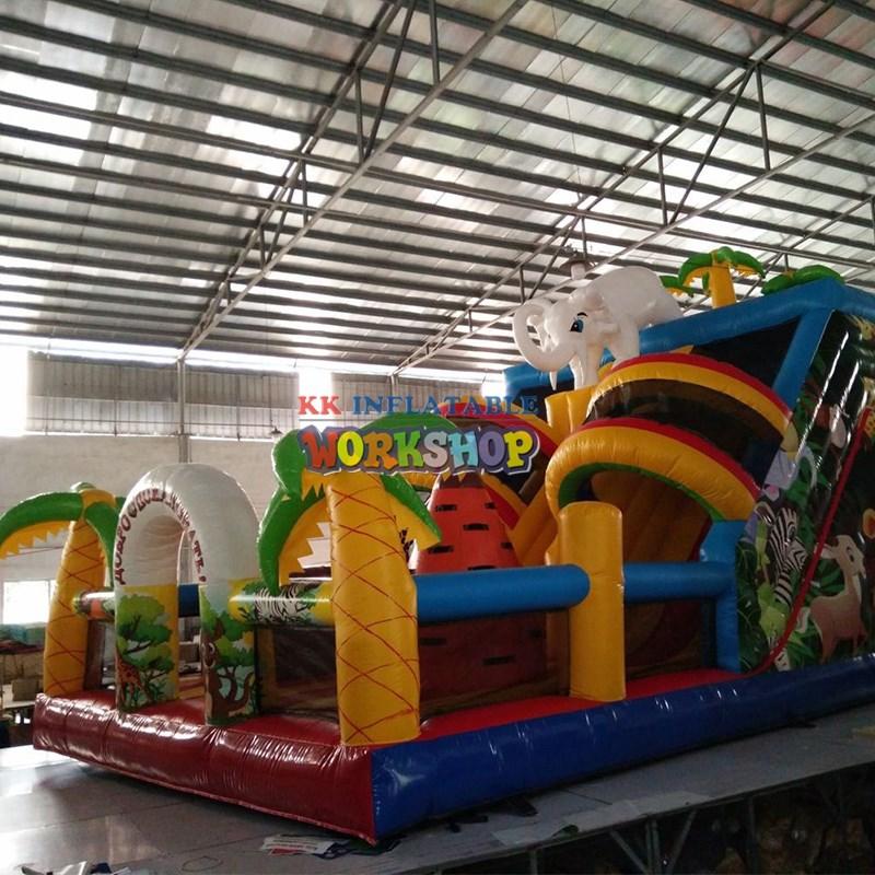 KK INFLATABLE durable small bouncy castle supplier for paradise