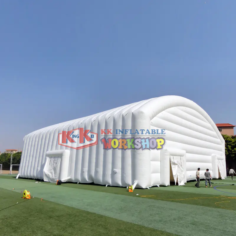 Giant outdoor white inflatable tent for events