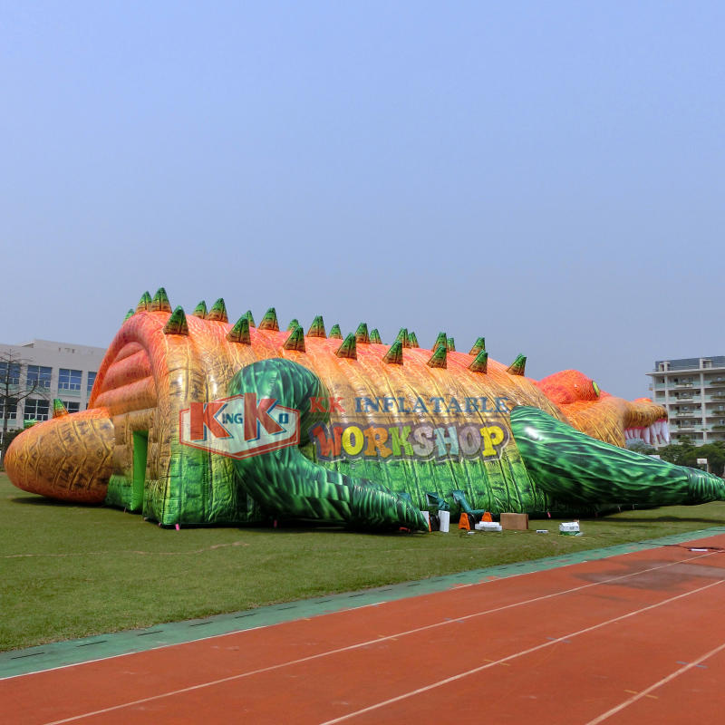 Large creative crocodile style inflatable huge tent