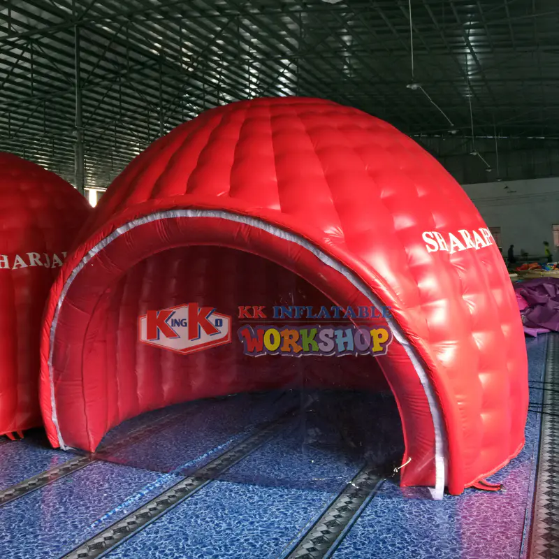4m PVC inflatable event igloo bar, inflatable igloo tent shelter for yard