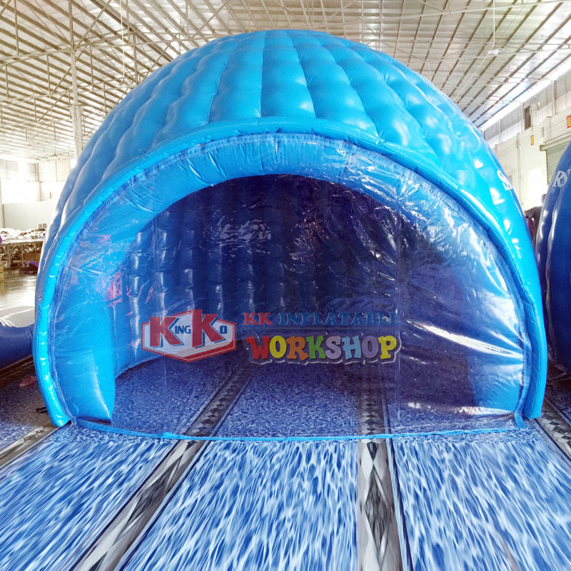 New Design Blue Inflatable Igloo , Inflatable Air Dome Tent