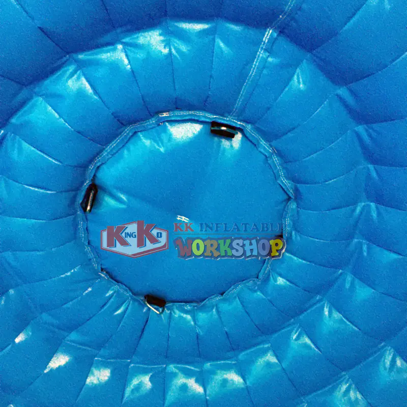All Light Blue Perfect Moon Tent Yard Party Inflatable Luna Tent Half Dome Tent for Concert or Trade Show without LED lights