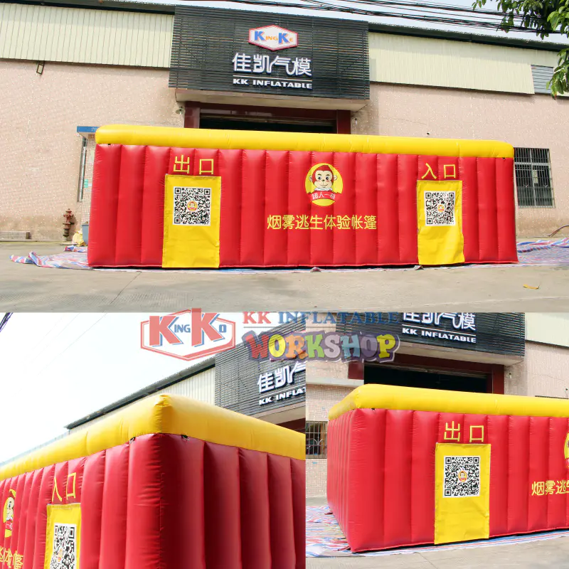 Inflatable Fire Tent Simulated smoke house