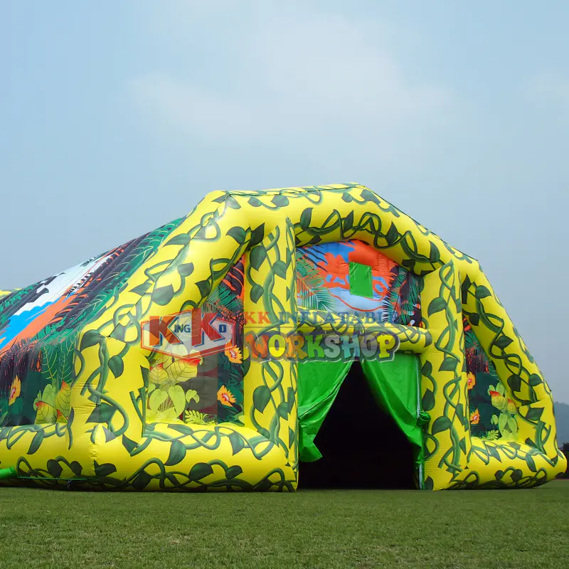 Outdoor Inflatable Military Camouflage Color Tent For Party Rental Events