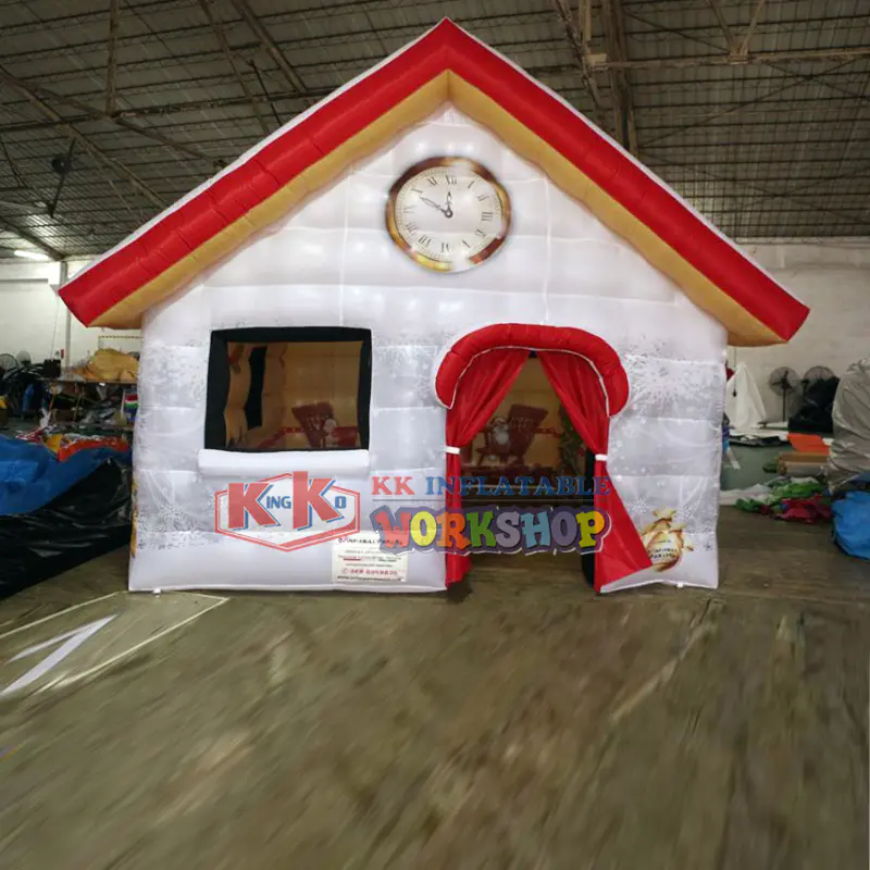 Children's tent, Full printing PVC inflatable Santa house