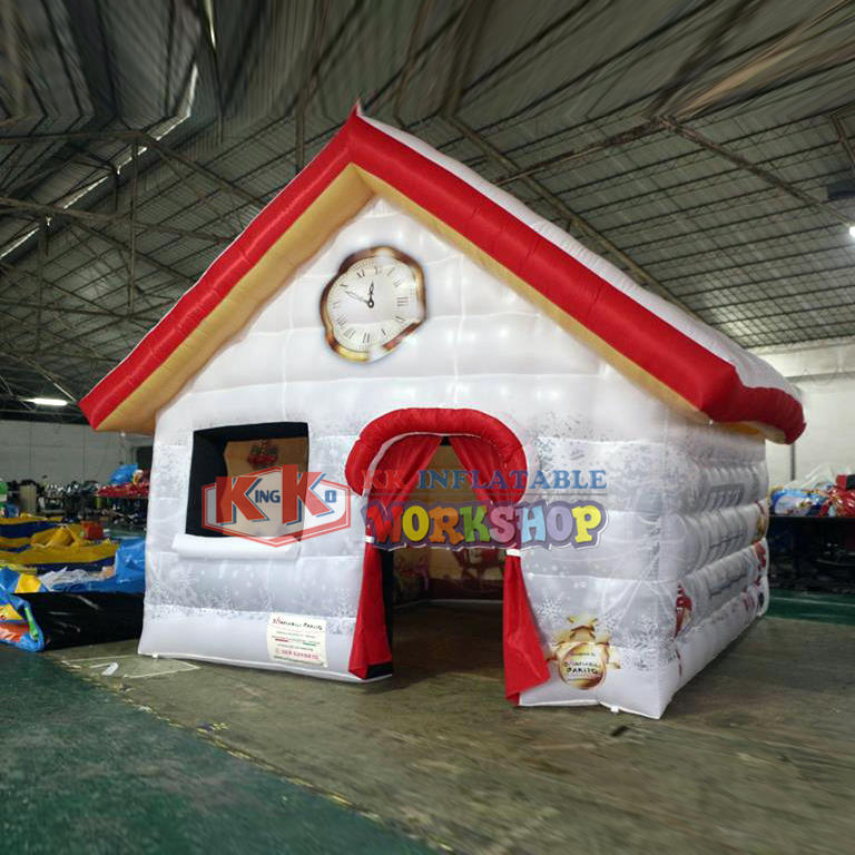 Children's tent, Full printing PVC inflatable Santa house