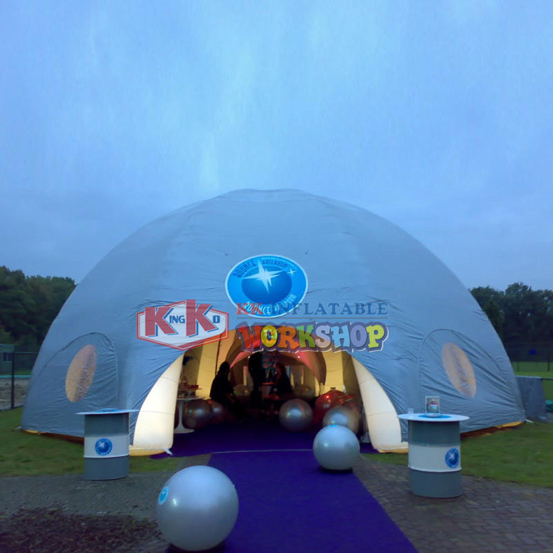 Airtight Waterproof Advertising inflatable spider dome tent For Trade Show